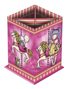 Tolltartó Gorjuss Carousel Rózsaszín Préselt Papír (8.5 x 11.5 x 8.5 cm)