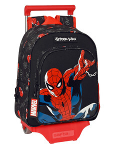 Iskolatáska Kerekekkel Spiderman Hero Fekete (27 x 33 x 10 cm)