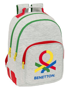 Iskolatáska Benetton Pop Szürke (32 x 42 x 15 cm)