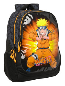 Iskolatáska Naruto Fekete Narancszín 32 x 44 x 16 cm
