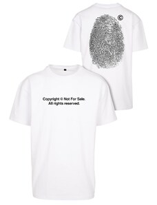 MT Upscale Oversize T-shirt Fingerprint White