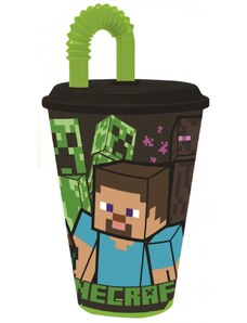 STOR Minecraft műanyag szívószálas pohár