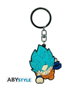 AbyStyle Dragon Ball - Goku Saiyan Blue kulcstartó