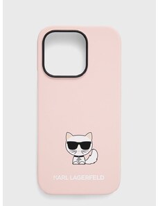Karl Lagerfeld telefon tok Iphone 14 Pro 6,1" rózsaszín