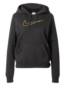 Nike Sportswear Tréning póló 'CLB FLC SHINE' sárga / fekete