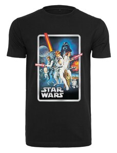 Merchcode Black T-shirt with Star Wars poster