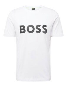 BOSS Green Póló 'Mirror1' szürke / fekete / fehér