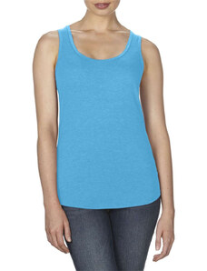 Női sporthátú trikó, Anvil ANL6751, ívelt aljjal, Heather Caribbean Blue-2XL