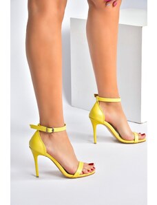 Fox Shoes Women's Yellow Heeled Shoes