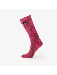 Férfi zoknik PLEASURES Indie Dye Socks Pink