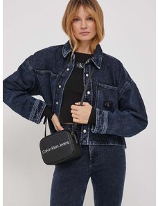 Calvin Klein Jeans farmerdzseki női, sötétkék, átmeneti, oversize