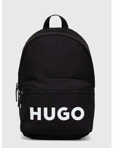 HUGO hátizsák fekete, férfi, nagy, nyomott mintás