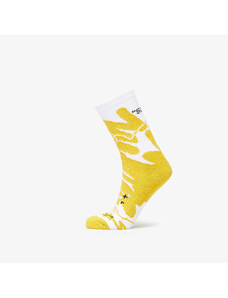 Férfi zoknik Footshop The "Basketball" Socks White/ Yellow