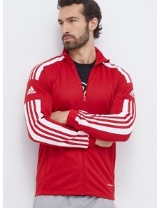 adidas Performance edzős pulóver piros, nyomott mintás, GP6464