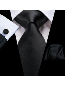 ÚRIDIVAT Selyem nyakkendő szett (fekete)