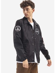 Alpha Industries rövid kabát x Nasa Coach Jacket 126137 3 férfi, fekete, átmeneti,