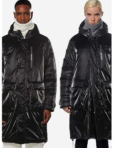Rains rövid kabát Avalanche Parka 154 BLACK fekete, téli,