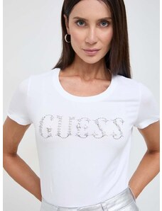 Guess t-shirt STONES női, fehér, W4RI39 J1314