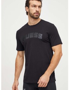 Guess t-shirt GASTON fekete, férfi, nyomott mintás, Z4RI00 J1314