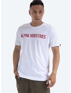 Alpha Industries pamut póló RBF Moto fehér, nyomott mintás