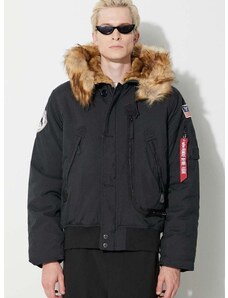 Alpha Industries rövid kabát Polar Jacket SV férfi, fekete, téli