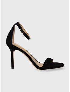 Lauren Ralph Lauren velúr magassarkú cipő Allie fekete, 802916355002, 802755524007