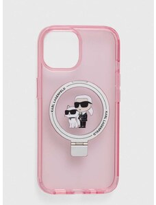 Karl Lagerfeld telefon tok iPhone 15 6.1 rózsaszín