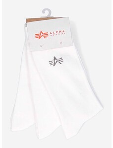 Alpha Industries zokni Basic Socks 3 db fehér
