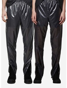 Rains vízálló nadrág Ultralight Pants Slim fekete, közepes derékmagasságú egyenes