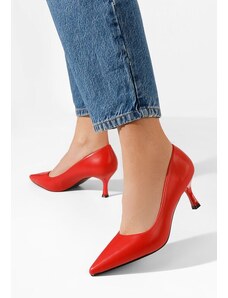 Zapatos Narelia piros tűsarkú cipő