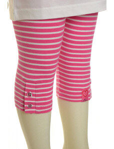 s. Oliver rózsaszín-fehér csíkos lány leggings – 128