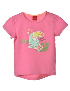 s. Oliver rózsaszín, madaras baba lány póló – 74