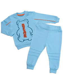 Baby Little Star Bear 2D melegítőruha, pamut, kék