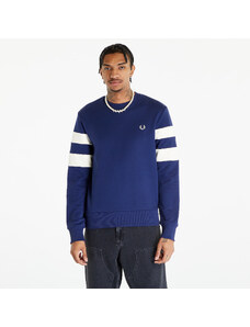 Férfi kapucnis pulóver FRED PERRY Tipped Sleeve Sweatshirt French Navy