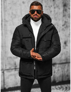 Férfi téli parka kabát fekete OZONEE JS/31M5018