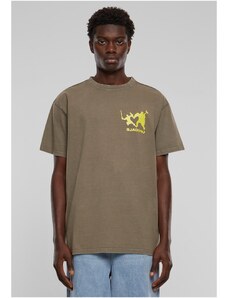 MT Upscale Men's Ultraprovocateur Acid Heavy Oversize T-Shirt - Dark Khaki