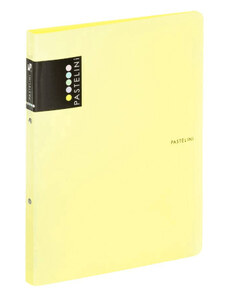 karton-pp - KARTON PP Műanyag gyűrűskönyv A/4, 2 gyűrűs, PASTELINI, pasztell sárga