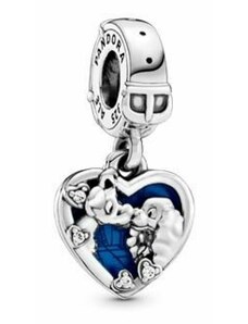 Pandora - Disney Susi és Tekergő szív függő charm - 798634C01