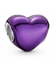 Pandora - Metál hatású lila szív charm - 799291C01