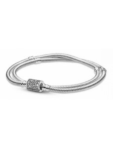 Pandora - Moments duplán feltekerhető hengerzáras kígyólánc karkötő - 599544C01-D18