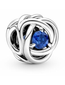 Pandora - Kék örökkévalóság körök ezüst charm - 790065C07