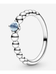 Pandora - Vízkék gyöngyös gyűrű - 198867C01-54