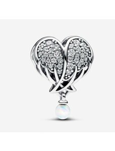Pandora - Szikrázó angyalszárnyak és szív charm - 792980C01