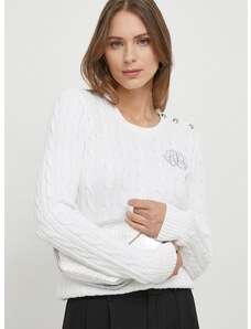 Lauren Ralph Lauren pamut pulóver fehér