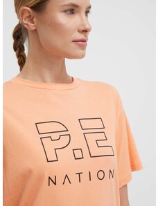 P.E Nation pamut póló női, narancssárga