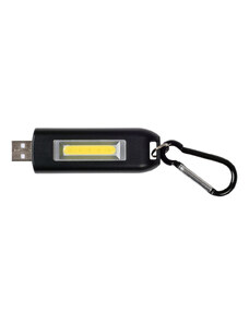 BasicNature USB LED kulcstartó fekete