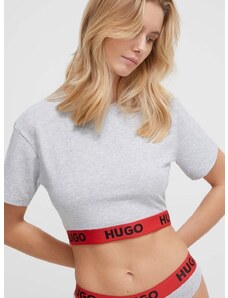 HUGO t-shirt női, szürke