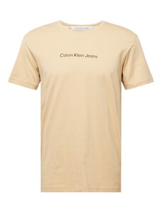 Calvin Klein Jeans Póló sötét bézs / fekete