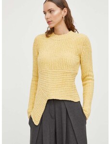 Lovechild pulóver meleg, női, sárga