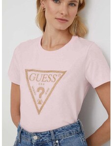 Guess t-shirt női, rózsaszín, W4RI69 J1314